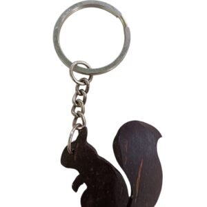 Squirrel shaped key chain